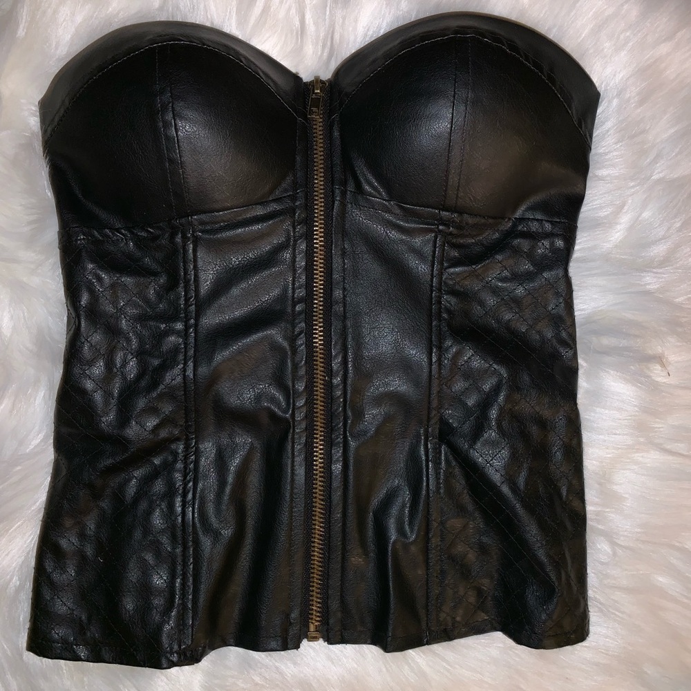 Zip-up Corset - Charlotte Russe